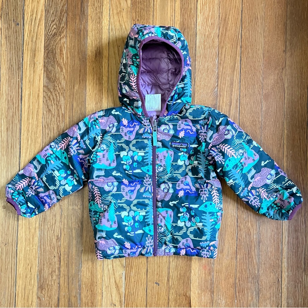 Patagonia Reversible Down Sweater Hoodie Toddler size 3T